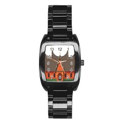 Gadang-minangkabau-people Stainless Steel Barrel Watch by Jancukart