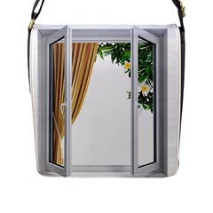 Window Flap Closure Messenger Bag (l)