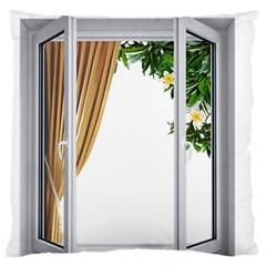 Window Large Flano Cushion Case (one Side)