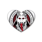 Krampus Rubber Coaster (Heart) Front