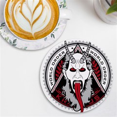 Krampus Uv Print Round Tile Coaster by Jancukart