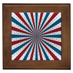 Usa-deco-background Framed Tile by Jancukart