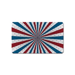 Usa-deco-background Magnet (name Card)