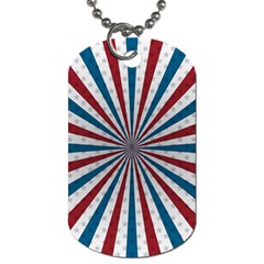 Usa-deco-background Dog Tag (one Side)