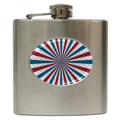 Usa-deco-background Hip Flask (6 Oz)