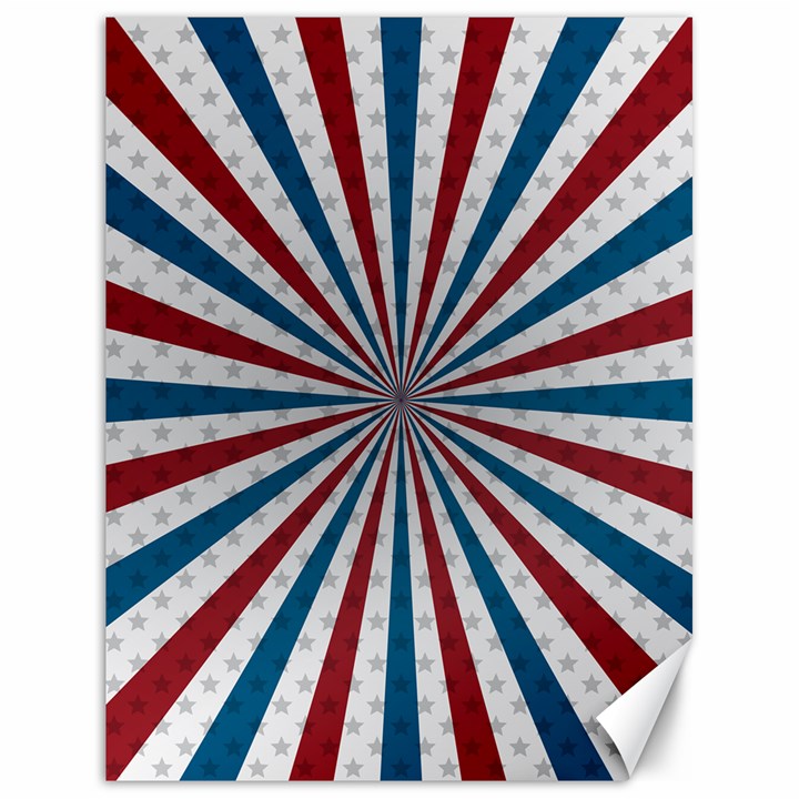 Usa-deco-background Canvas 18  x 24 