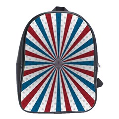 Usa-deco-background School Bag (large) by Jancukart