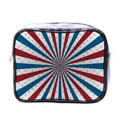 Usa-deco-background Mini Toiletries Bag (one Side)