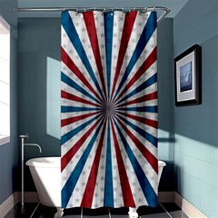 Usa-deco-background Shower Curtain 36  X 72  (stall) 