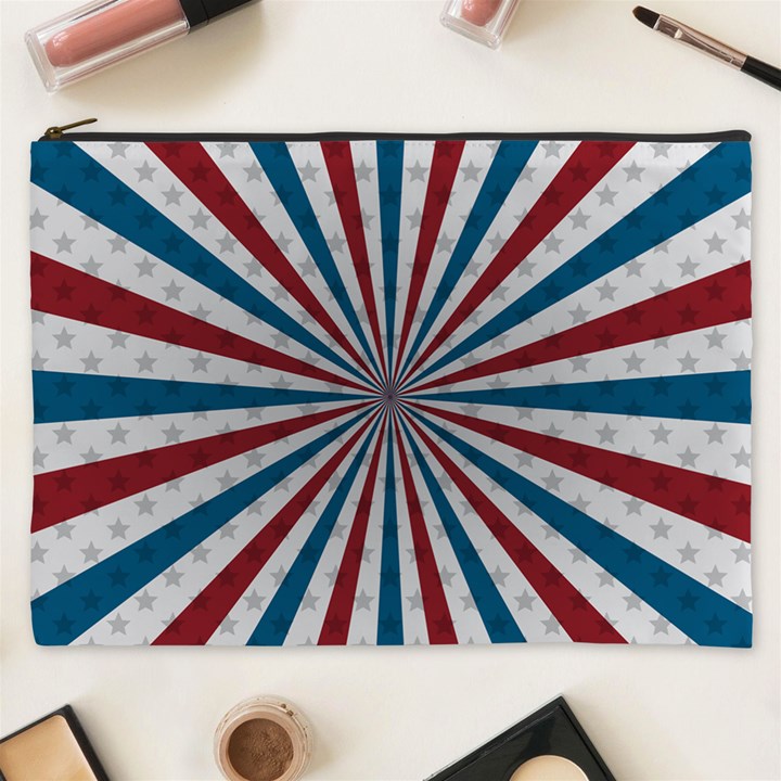 Usa-deco-background Cosmetic Bag (XXXL)