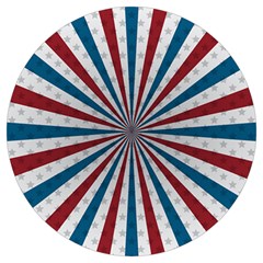 Usa-deco-background Round Trivet