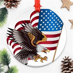 American-eagle- Clip-art Ornament (round) by Jancukart