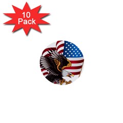 American-eagle- Clip-art 1  Mini Buttons (10 Pack)  by Jancukart