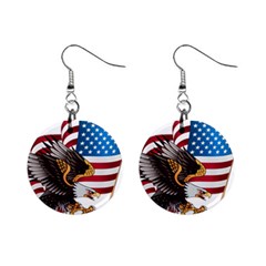 American-eagle- Clip-art Mini Button Earrings by Jancukart