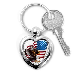 American-eagle- Clip-art Key Chain (heart)