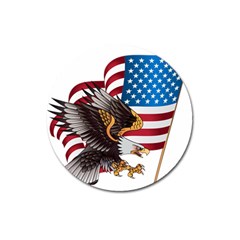 American-eagle- Clip-art Magnet 3  (round) by Jancukart