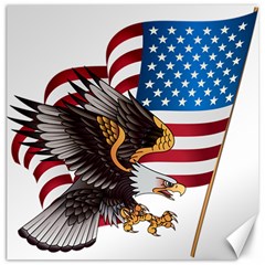 American-eagle- Clip-art Canvas 12  X 12 