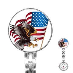 American-eagle- Clip-art Stainless Steel Nurses Watch by Jancukart