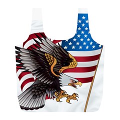 American-eagle- Clip-art Full Print Recycle Bag (l) by Jancukart