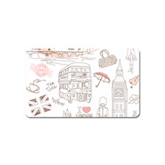 London-paris-drawing-vector-london-comics Magnet (name Card)