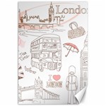 London-paris-drawing-vector-london-comics Canvas 20  x 30  19.62 x28.9  Canvas - 1