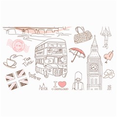 London-paris-drawing-vector-london-comics Cosmetic Bag (small)