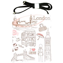 London-paris-drawing-vector-london-comics Shoulder Sling Bag