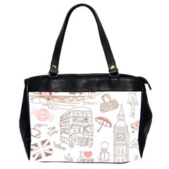 London-paris-drawing-vector-london-comics Oversize Office Handbag (2 Sides)