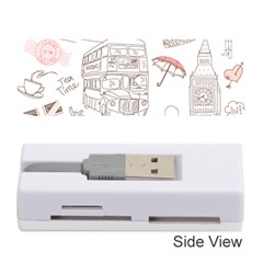 London-paris-drawing-vector-london-comics Memory Card Reader (stick)