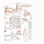 London-paris-drawing-vector-london-comics Small Garden Flag (Two Sides) Front