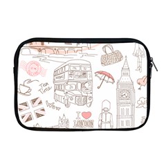 London-paris-drawing-vector-london-comics Apple Macbook Pro 17  Zipper Case