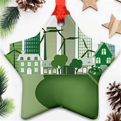 Vector-energy-saving-caring-for-the-earth Ornament (star)