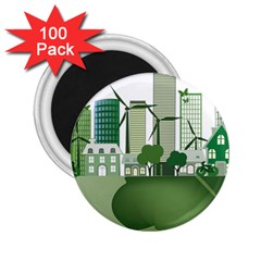 Vector-energy-saving-caring-for-the-earth 2 25  Magnets (100 Pack) 