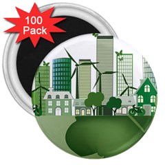 Vector-energy-saving-caring-for-the-earth 3  Magnets (100 Pack)