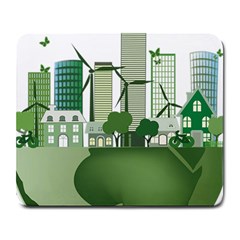 Vector-energy-saving-caring-for-the-earth Large Mousepads by Jancukart