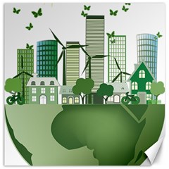 Vector-energy-saving-caring-for-the-earth Canvas 20  X 20 