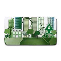 Vector-energy-saving-caring-for-the-earth Medium Bar Mats by Jancukart