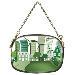 Vector-energy-saving-caring-for-the-earth Chain Purse (two Sides) by Jancukart