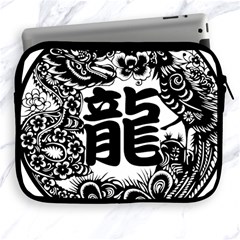 Chinese-dragon Apple Ipad 2/3/4 Zipper Cases by Jancukart