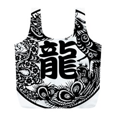 Chinese-dragon Full Print Recycle Bag (l) by Jancukart