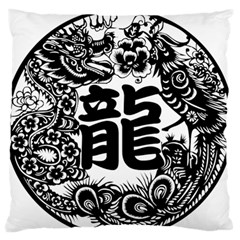 Chinese-dragon Large Flano Cushion Case (two Sides)