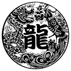 Chinese-dragon Round Trivet by Jancukart