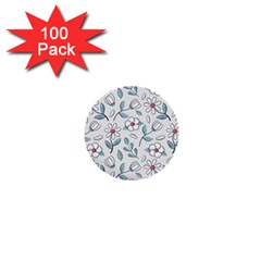 Flowers Pattern 1  Mini Buttons (100 Pack)  by hanggaravicky2