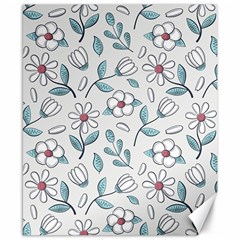 Flowers Pattern Canvas 8  X 10  by hanggaravicky2