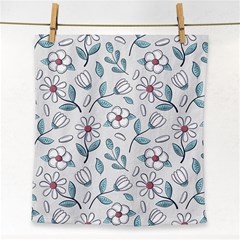 Flowers Pattern Face Towel