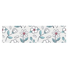 Flowers Pattern Oblong Satin Scarf (16  X 60 ) by hanggaravicky2