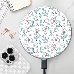 Flowers Pattern Wireless Charger by hanggaravicky2