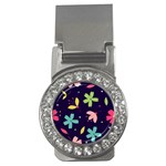 Colorful Floral Money Clips (CZ)  Front