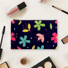 Colorful Floral Cosmetic Bag (medium) by hanggaravicky2