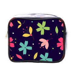 Colorful Floral Mini Toiletries Bag (one Side)